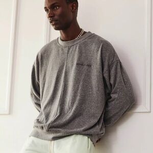 Daniel Patrick long sleeve crewneck brown sweater sweatshirt